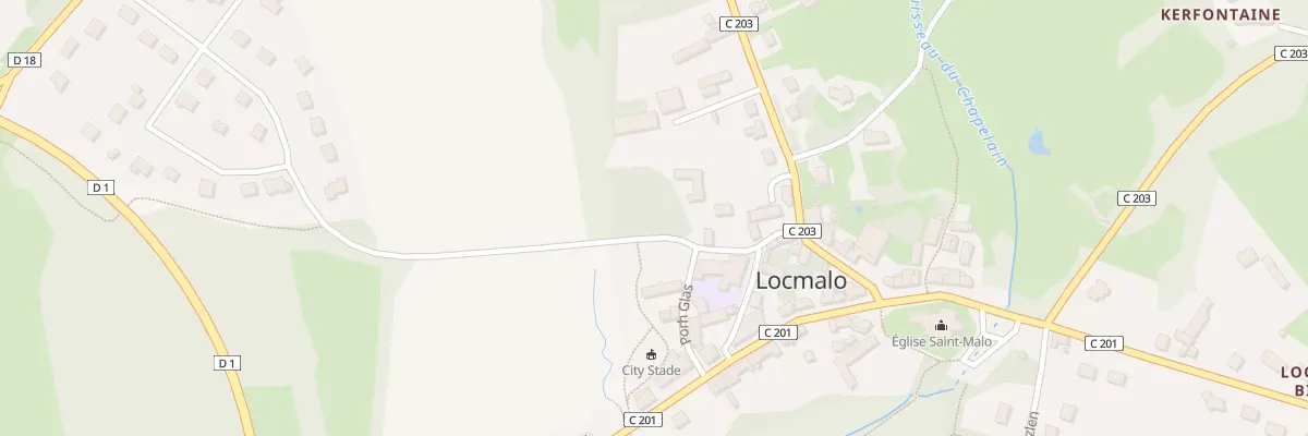 Plan du 1 Keramour à Locmalo
