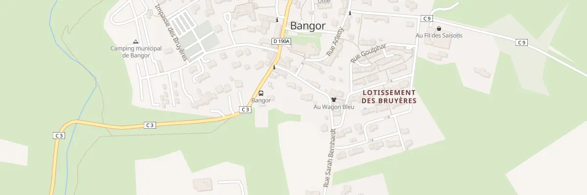 Plan du 6 Rue Sarah Bernhardt à Bangor