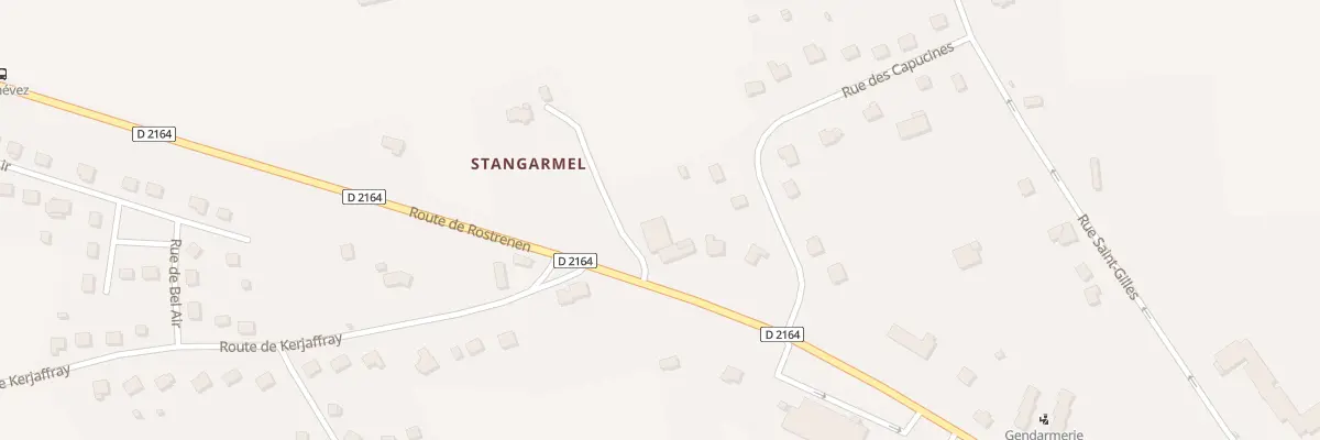 Plan du 8 Rte de Rostrenen à Gouarec