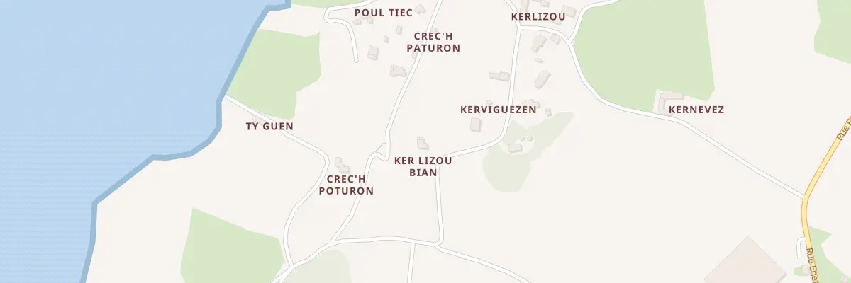 Plan du 28 Ker Lizou à Kerbors