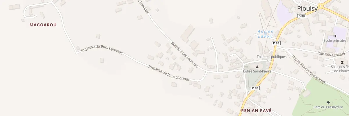 Plan du 5 Rue de Pors Leonnec à Plouisy