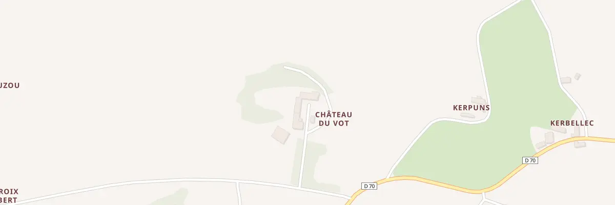 Plan du 5025 Le Bot à Trédarzec