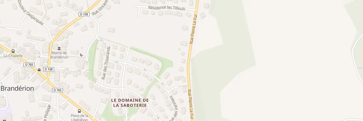 Plan du 25 Rue Pierre Le Fur à Brandérion