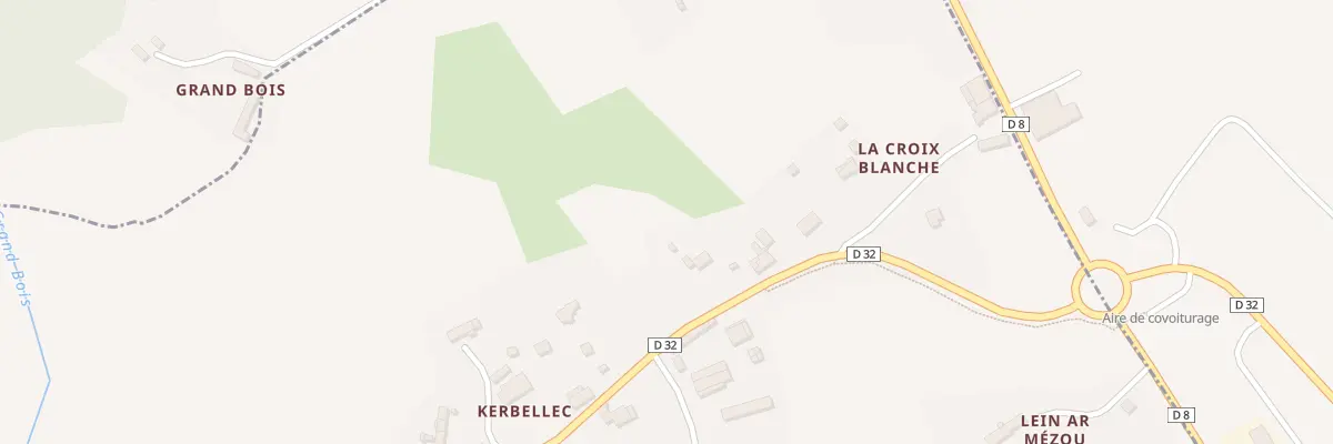 Plan du 1 La Croix Blanche à Kermoroc’h