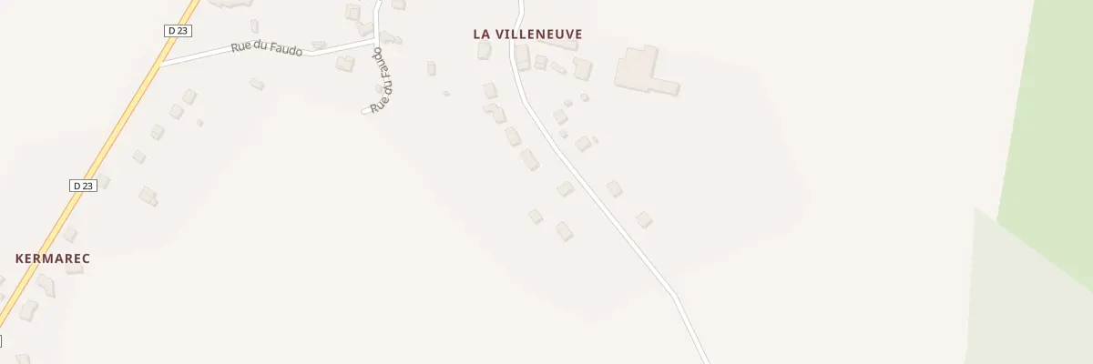 Plan du 6396 Rue de la Villeneuve à Bubry