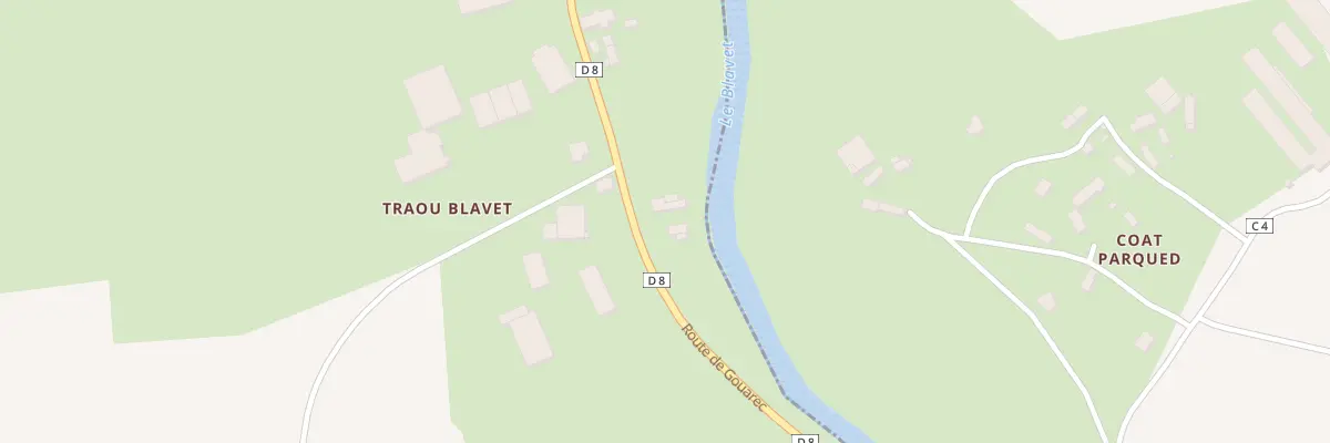Plan du 5005 Traou Blavet à Gouarec