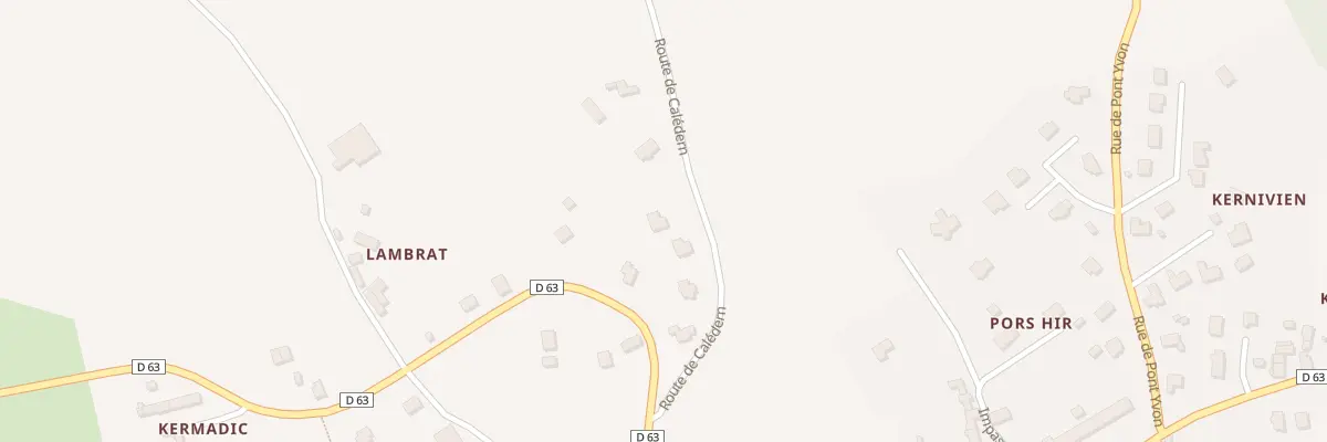 Plan du 3 Rte de Caledern à Coadout