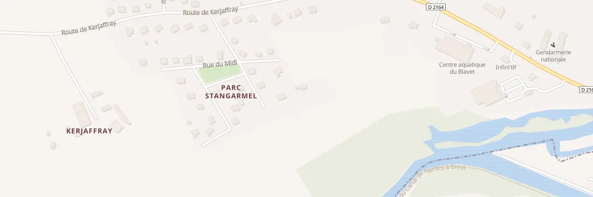 Plan du 11 Rue du Canal à Gouarec