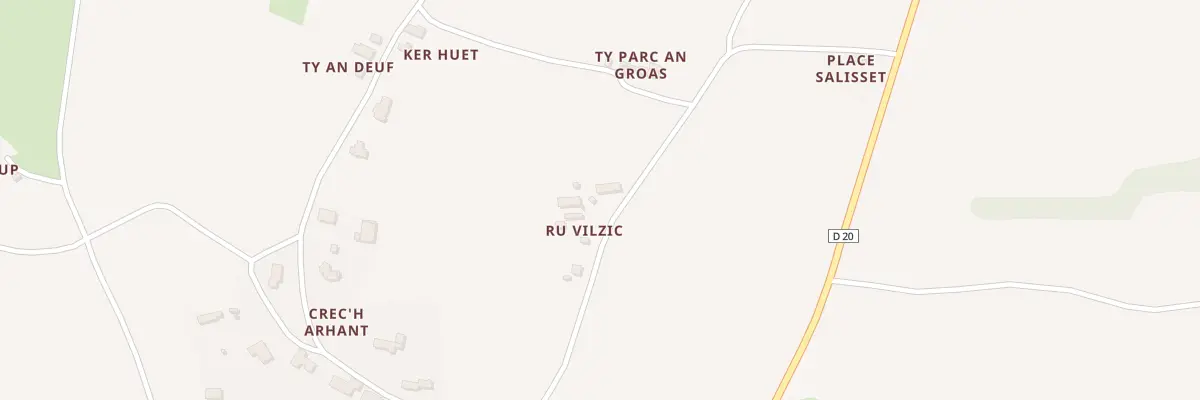 Plan du 18 Ru Vilzic à Kerbors
