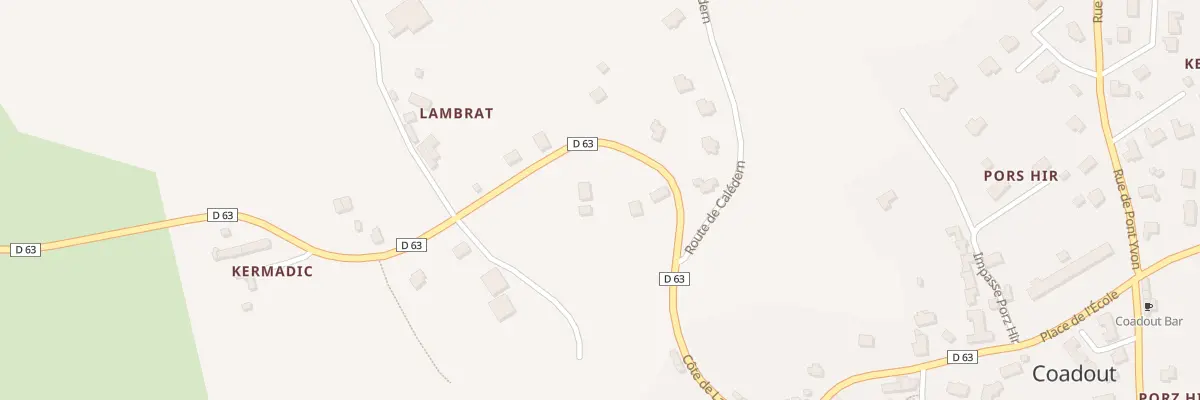 Plan du 9 Côte de Lambrat à Coadout