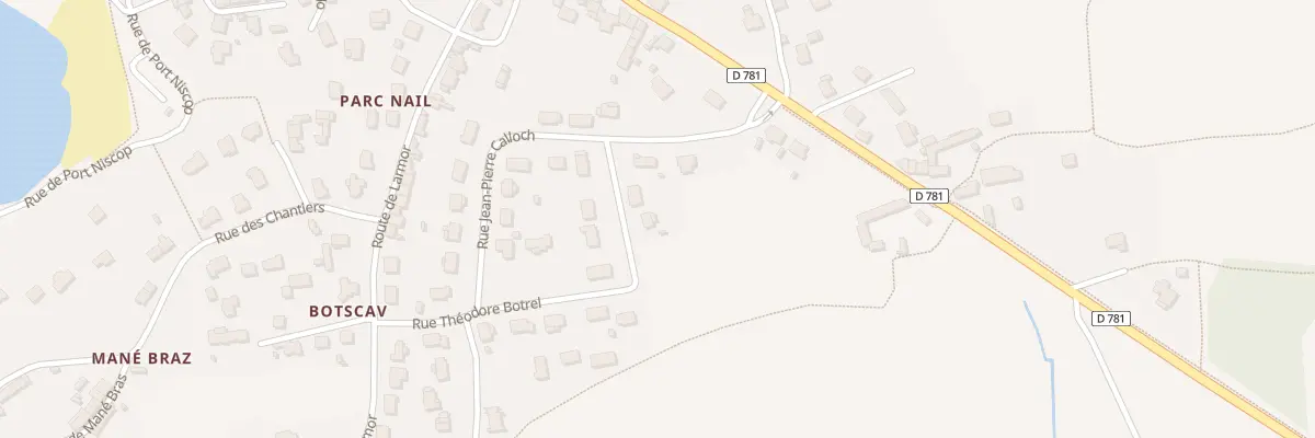 Plan du 3 Rue Theodore Botrel à Belz