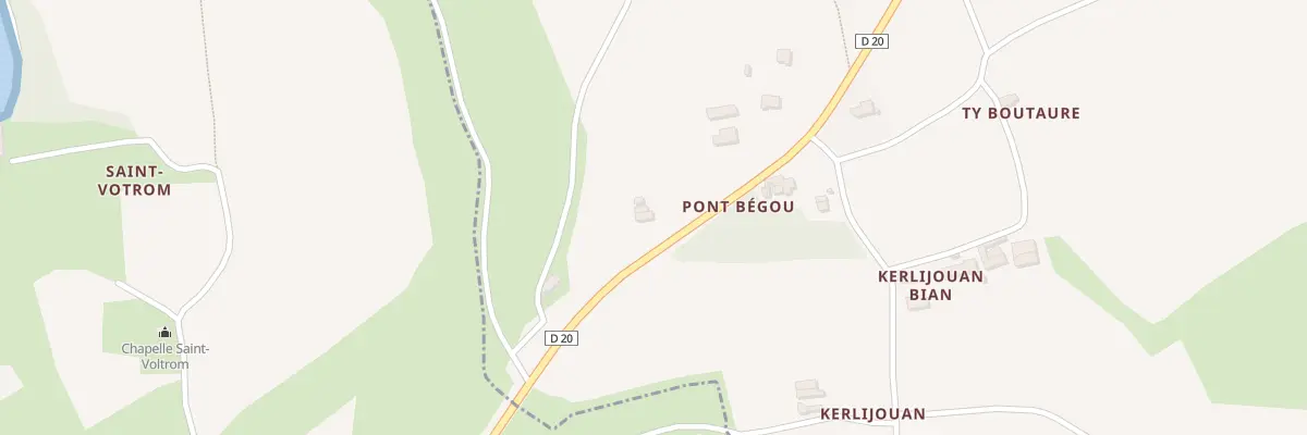 Plan du 10 Pont Bégou à Kerbors