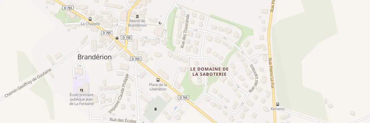 Plan du 2 Rue des Tisserands à Brandérion