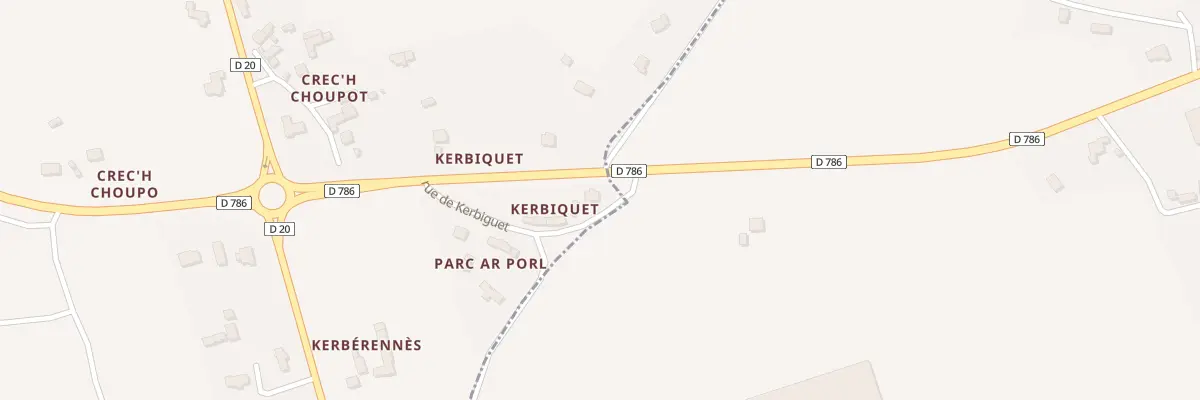 Plan du 5086 Kerbiguet à Trédarzec