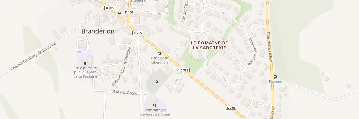 Plan du 20 Av Gen de Gaulle à Brandérion
