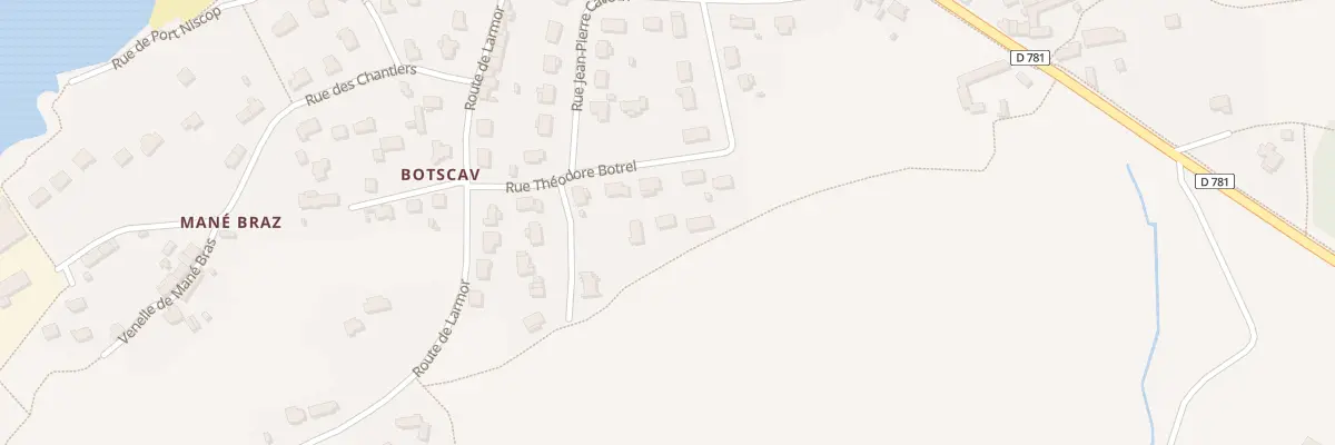 Plan du 17 Rue Theodore Botrel à Belz