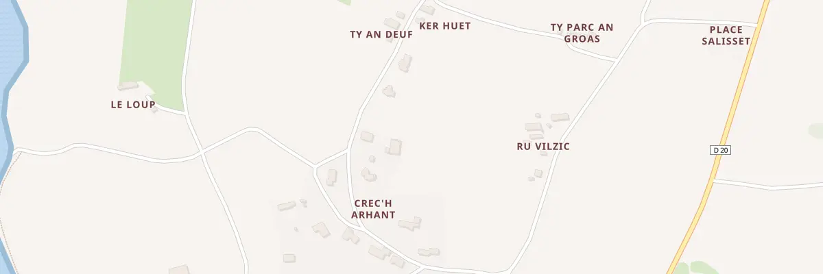 Plan du 7 Crech Arhant à Kerbors