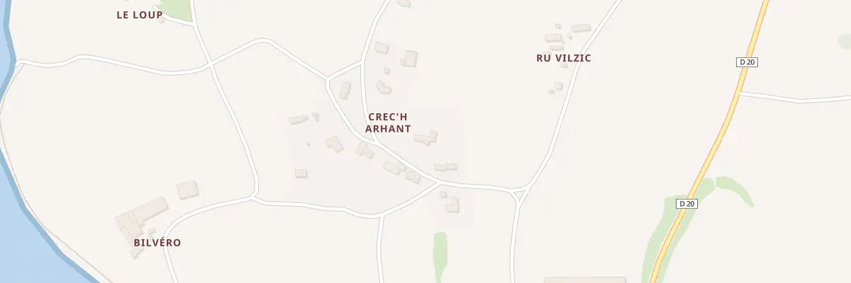 Plan du 19 Crech Arhant à Kerbors