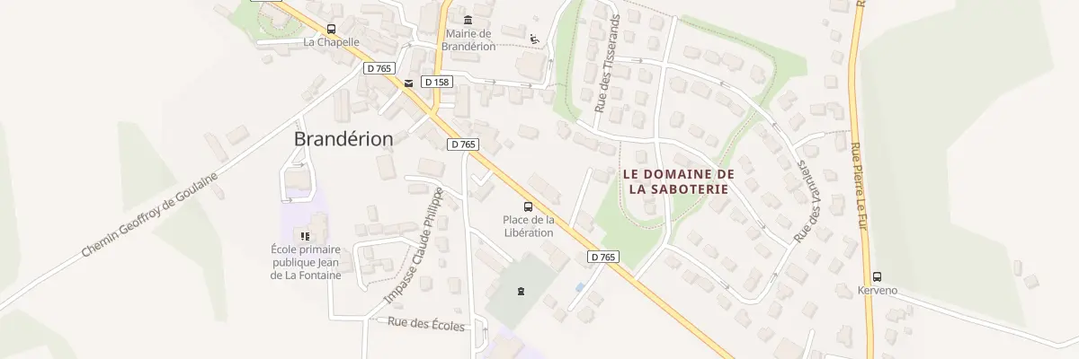 Plan du 12 Av Gen de Gaulle à Brandérion