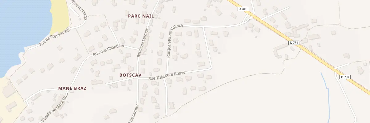 Plan du 10 Rue Theodore Botrel à Belz