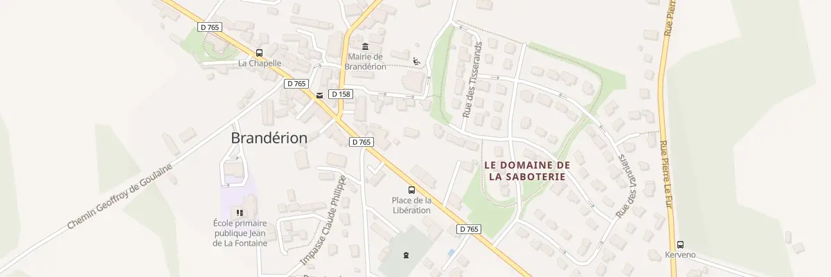 Plan du 14 Av Gen de Gaulle à Brandérion