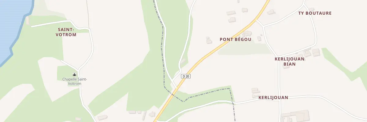 Plan du 16 Pont Bégou à Kerbors