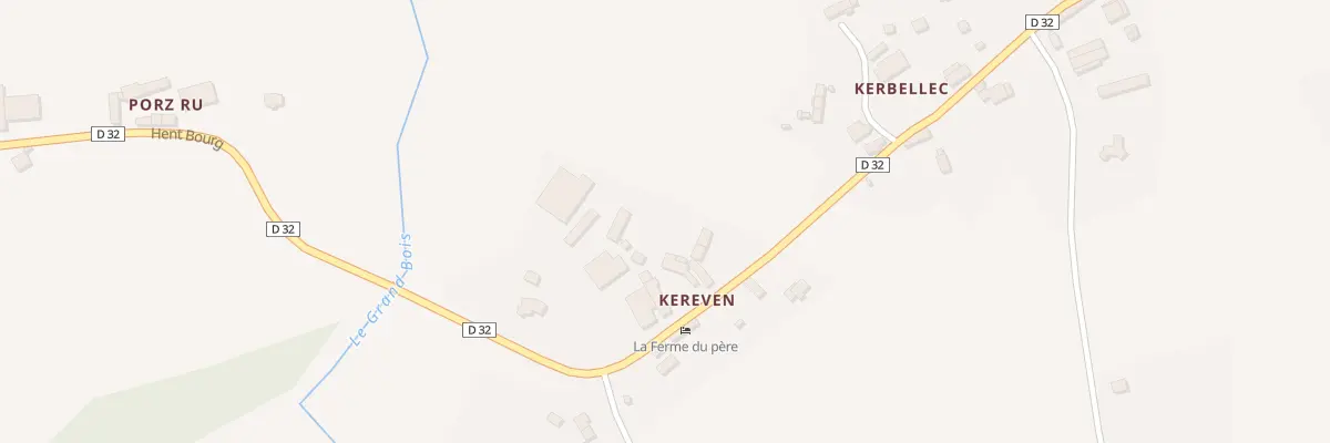 Plan du 2 Keréven à Kermoroc’h