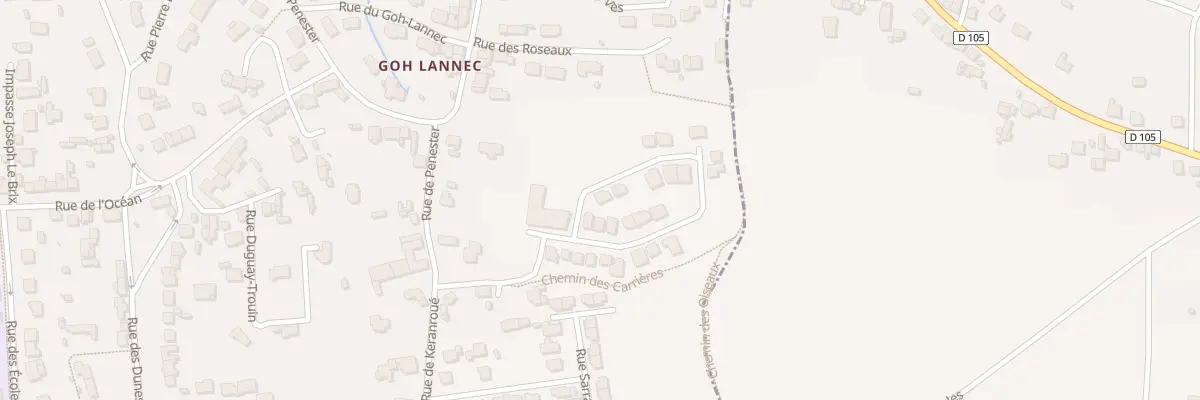 Plan du 25 Rue des églantines à Étel