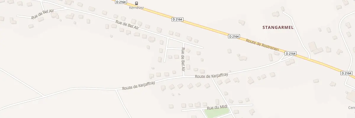 Plan du 1 Pl du Bel Air à Gouarec