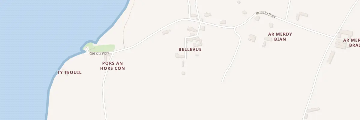 Plan du 8 Rue de Bellevue à Kerbors