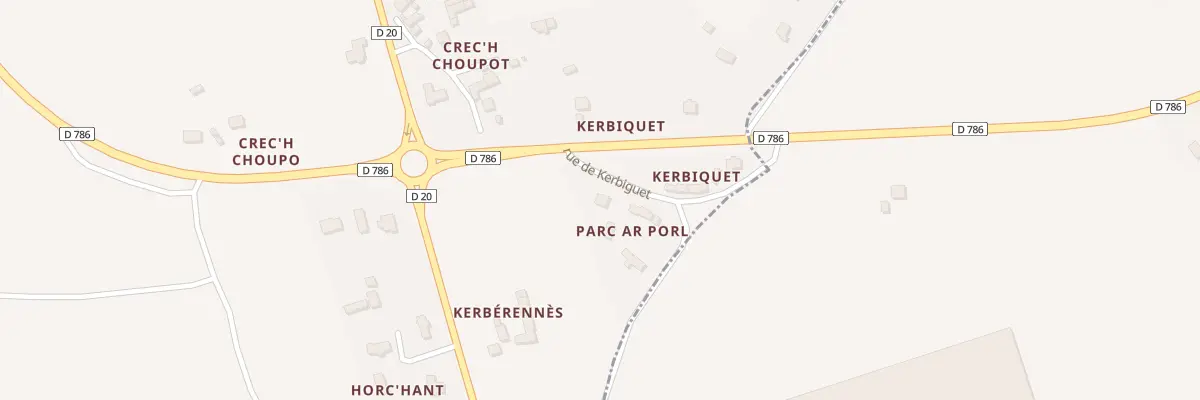 Plan du 5085 Kerbiguet à Trédarzec