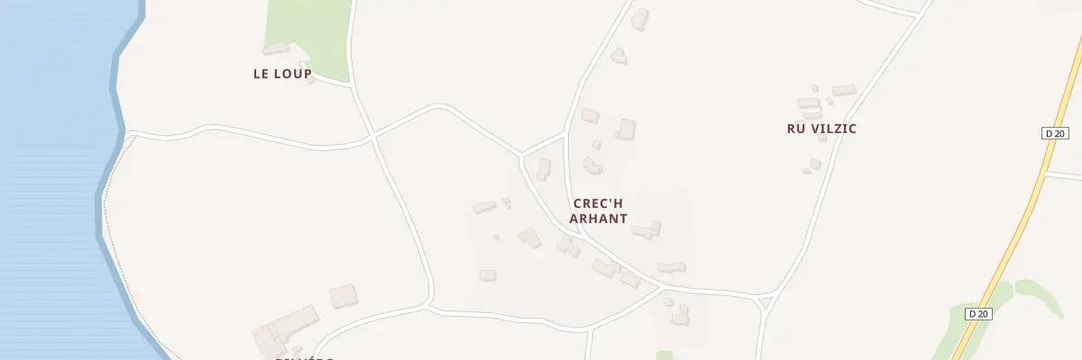 Plan du 5150 Crech Arhant à Kerbors