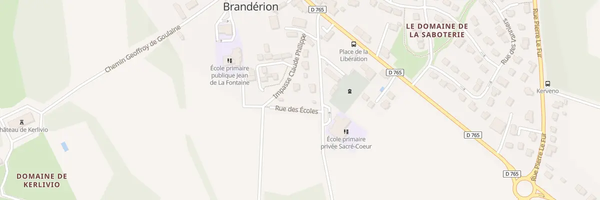 Plan du 4 Rue Mal Leclerc de Hautecloque à Brandérion