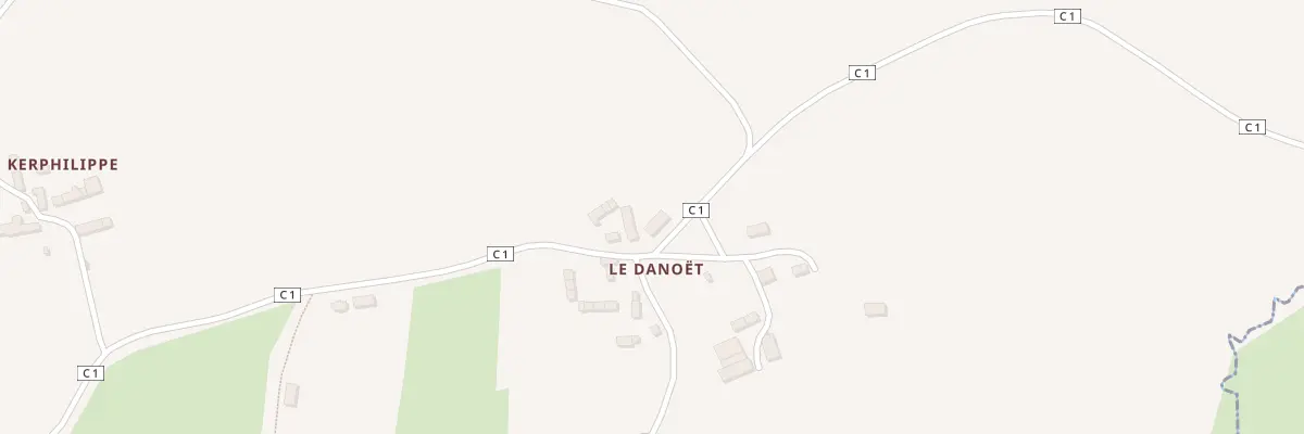 Plan du 5089 Le Danouët à Lanrivain