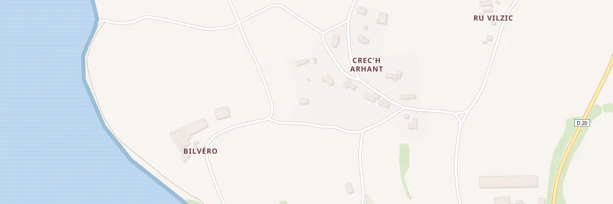 Plan du 16 Crech Arhant à Kerbors