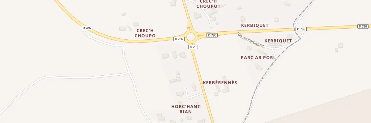 Plan du 5001 Crech Choupot à Trédarzec