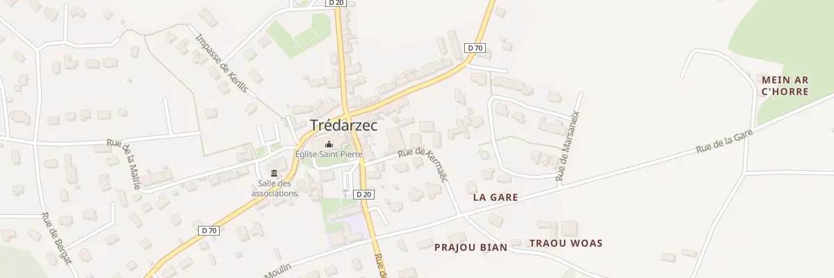 Plan du 5150 Kermaec à Trédarzec