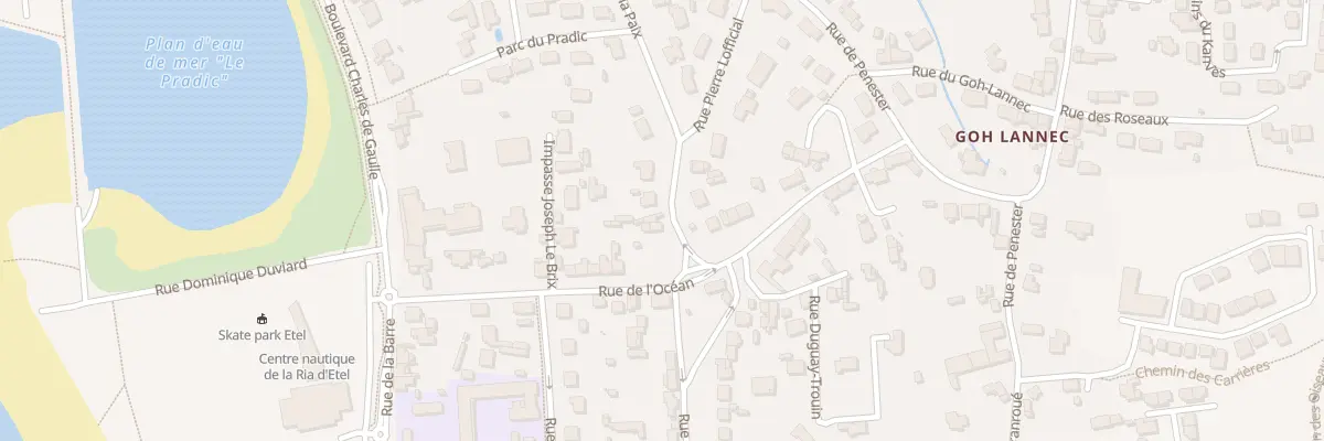 Plan du 18 Rue de la Paix à Étel