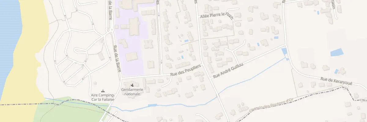 Plan du 5 Rue des Peupliers à Étel
