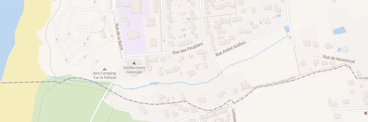 Plan du 10 Rue des Peupliers à Étel