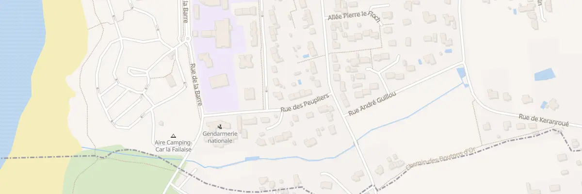 Plan du 1 Rue des Peupliers à Étel