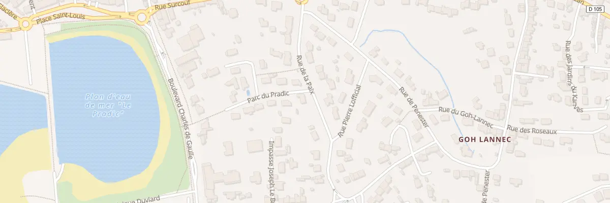 Plan du 8 Rue de la Paix à Étel