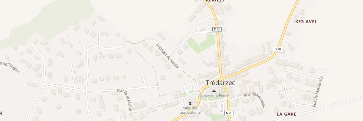 Plan du 2 Imp de Kerilis à Trédarzec