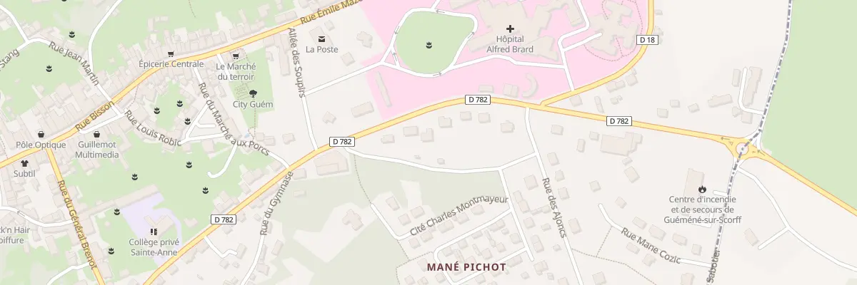 Plan du 7 Rue de Gen de Gaulle à Guémené-sur-Scorff
