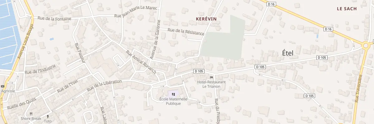 Plan du 4 Rue du Souvenir à Étel