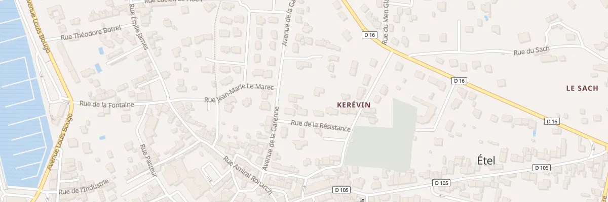 Plan du 8 Av de la Garenne à Étel