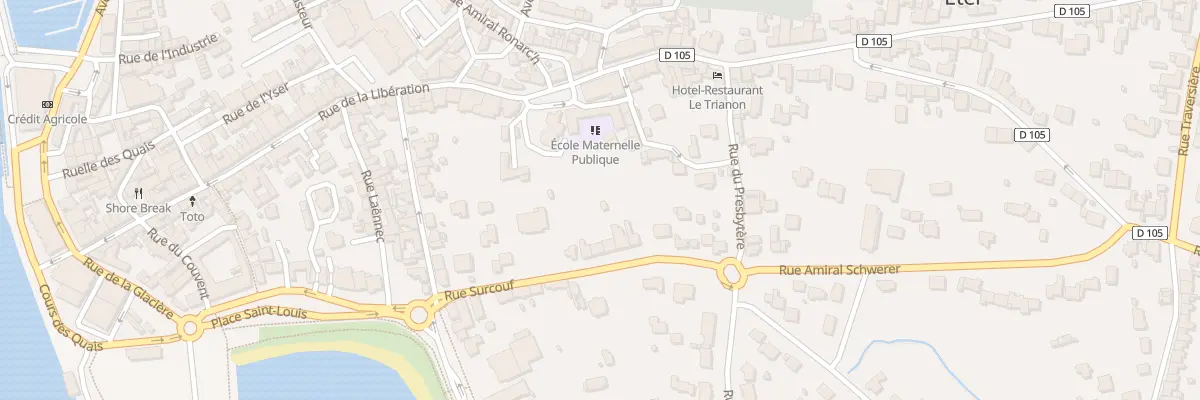 Plan du 16 Rue Surcouf à Étel