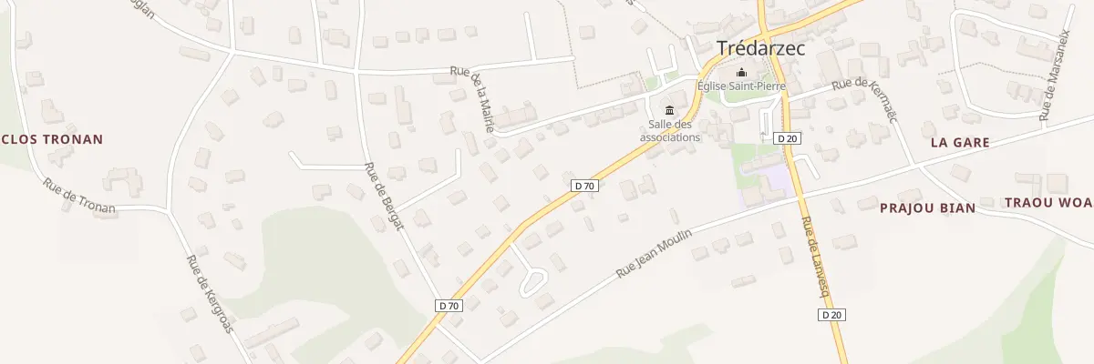 Plan du 5214 Le Bourg à Trédarzec