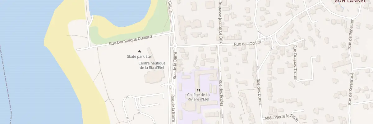 Plan du 5 Rue de la Barre à Étel