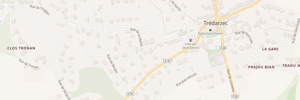 Plan du 13 Rue de la Mairie à Trédarzec